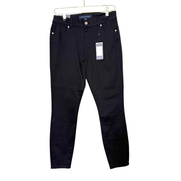 Tommy Hilfiger‎ Madison Skinny Ankle Stretch Pants Women 6 Black NWT Casual - Picture 1 of 6